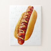 SlipperyJoe's Hotdog Senf geschnitten Fleisch Knoc Puzzle (Vertikal)