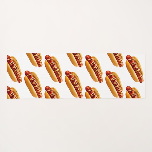 SlipperyJoe's Hotdog Senf geschnitten Fleisch Knoc Yogamatte (Rückseite (Horizontal))