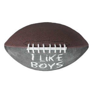 SlipperyJoe's I Like Boys schmutziges Chalkboard S Football