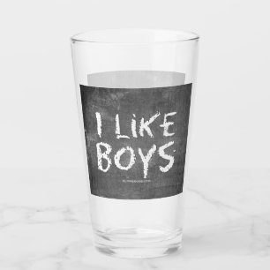 SlipperyJoe's Ich mag Jungs dreckige Schultafel du Glas