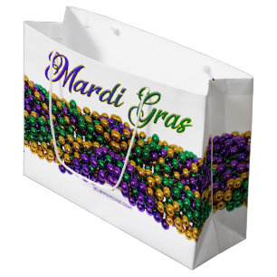 SlipperyJoe's ikonisches Mardi Gras-Motiv elegant Große Geschenktüte