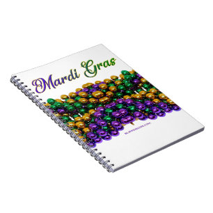 SlipperyJoe's ikonisches Mardi Gras-Motiv elegant Notizblock