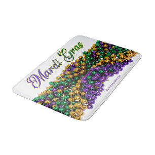 SlipperyJoe's ikonisches Mardi Gras–thematisches B Badematte