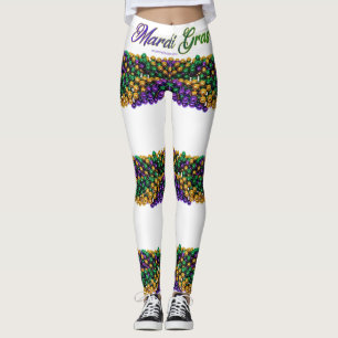 SlipperyJoe's ikonisches Mardi Gras–thematisches B Leggings