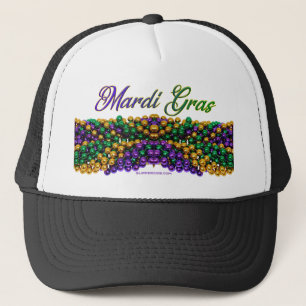 SlipperyJoe's ikonisches Mardi Gras–thematisches B Truckerkappe
