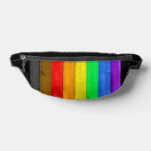 SlipperyJoe's Inclusive Gay Pride Flag strukturier Bauchtasche (Ablage )
