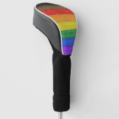 SlipperyJoe's Inclusive Gay Pride Flag strukturier Golf Headcover (angewinkelt)