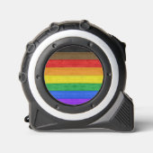 SlipperyJoe's Inclusive Gay Pride Flag strukturier Maßband (Vorderseite)