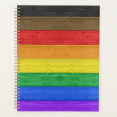 SlipperyJoe's Inclusive Gay Pride Flag strukturier Planer (Vorderseite)