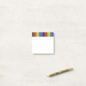 SlipperyJoe's Inclusive Gay Pride Flag strukturier Post-it Klebezettel (Auf Schreibtisch)