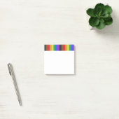 SlipperyJoe's Inclusive Gay Pride Flag strukturier Post-it Klebezettel (Büro)