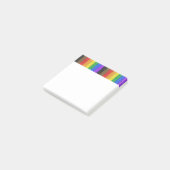 SlipperyJoe's Inclusive Gay Pride Flag strukturier Post-it Klebezettel (angewinkelt)