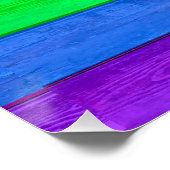 SlipperyJoe's Inclusive Gay Pride Flag strukturier Poster (Ecke)