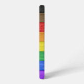 SlipperyJoe's Inclusive Gay Pride Flag strukturier Samsung Galaxy Hülle (Linke Seite)