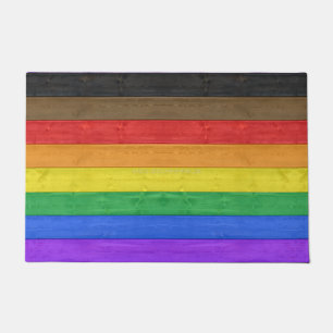 SlipperyJoe's inklusive Regenbogenflagge texturier Fußmatte