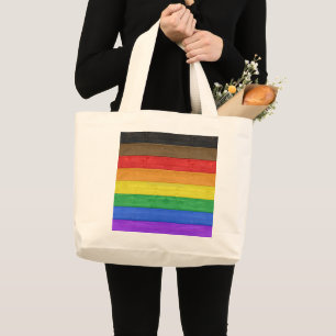 SlipperyJoe's inklusive schwule Regenbogenflagge a Jumbo Stoffbeutel