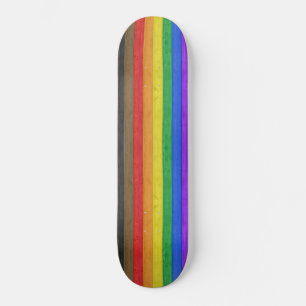 SlipperyJoe's inklusive schwule Regenbogenflagge h Skateboard