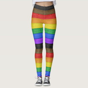 SlipperyJoe's inklusive schwule Regenbogenflagge t Leggings
