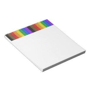 SlipperyJoe's inklusive schwule Regenbogenflagge t Notizblock