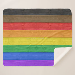 SlipperyJoe's inklusive schwule Regenbogenflagge t Sherpadecke