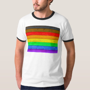 SlipperyJoe's inklusive schwule Regenbogenflagge t T-Shirt
