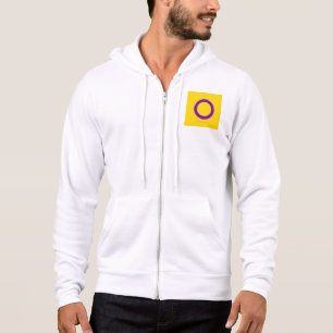 SlipperyJoe's Intersex Pride-Flagge gelber Hinterg Hoodie