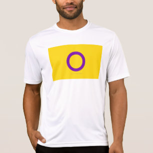 SlipperyJoe's Intersex Pride-Flagge gelber Hinterg T-Shirt