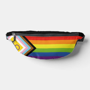 SlipperyJoe's Intersex Progress Pride Flag Gay Gay Bauchtasche