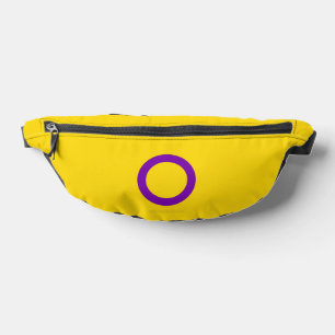 SlipperyJoe's Intersex-Stolzflagge gelber Hintergr Bauchtasche