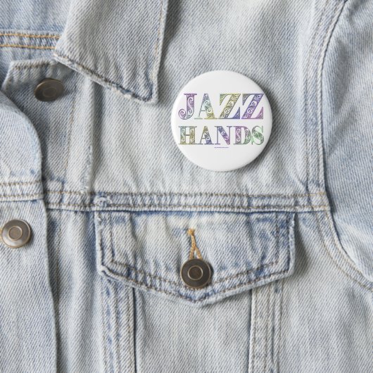 SlipperyJoe's Jazz Hands Broadway-Musicals tanzen Button (Beispiel)