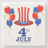 SlipperyJoe's july 4th Independence day classic Un Steinuntersetzer (Vorderseite)