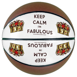 SlipperyJoe's keep calm fantastische goldene Krone Basketball