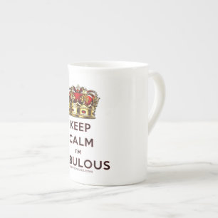 SlipperyJoe's keep calm fantastische goldene Krone Porzellantasse