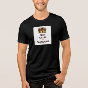 SlipperyJoe's keep calm fantastische goldene Krone Tri-Blend Shirt