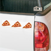 SlipperyJoe's klassische Pepperoni-Pizzaschnitt ge Autoaufkleber (Auf Lkw)