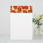 SlipperyJoe's klassische Pepperoni-Pizzaschnitt ge Briefpapier (Stehend Vorderseite)