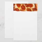 SlipperyJoe's klassische Pepperoni-Pizzaschnitt ge Briefpapier (Vorne/Hinten)