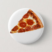 SlipperyJoe's klassische Pepperoni-Pizzaschnitt ge Button (Vorderseite)