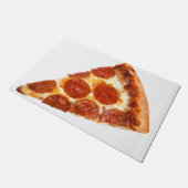 SlipperyJoe's klassische Pepperoni-Pizzaschnitt ge Fußmatte (Schrägansicht)