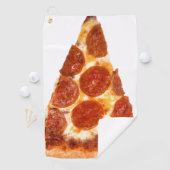 SlipperyJoe's klassische Pepperoni-Pizzaschnitt ge Golfhandtuch (Insitu)