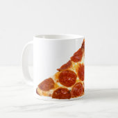 SlipperyJoe's klassische Pepperoni-Pizzaschnitt ge Kaffeetasse (Vorderseite Links)