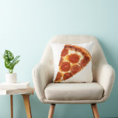 SlipperyJoe's klassische Pepperoni-Pizzaschnitt ge Kissen (Stuhl )