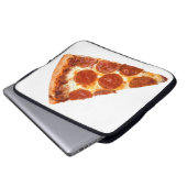 SlipperyJoe's klassische Pepperoni-Pizzaschnitt ge Laptopschutzhülle (Vorne Knopf)