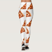 SlipperyJoe's klassische Pepperoni-Pizzaschnitt ge Leggings (Rückseite)