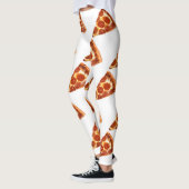 SlipperyJoe's klassische Pepperoni-Pizzaschnitt ge Leggings (Links)