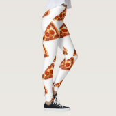 SlipperyJoe's klassische Pepperoni-Pizzaschnitt ge Leggings (Rechts)