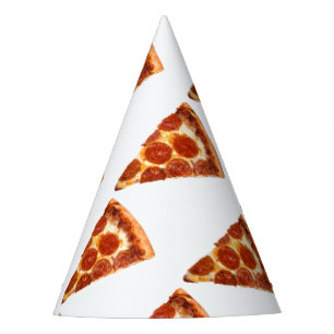 SlipperyJoe's klassische Pepperoni-Pizzaschnitt ge Partyhütchen
