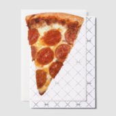 SlipperyJoe's klassische Pepperoni-Pizzaschnitt ge Pergament Einladungen (Versetzt (Einladung))