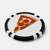 SlipperyJoe's klassische Pepperoni-Pizzaschnitt ge Pokerchips (Einzeln)