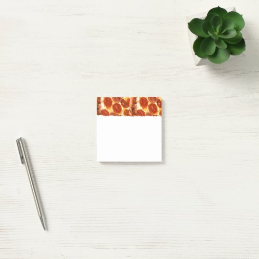 SlipperyJoe's klassische Pepperoni-Pizzaschnitt ge Post-it Klebezettel (Büro)